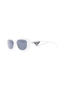 Prada Eyewear OPR14YS zonnebril met triangel logo - Wit