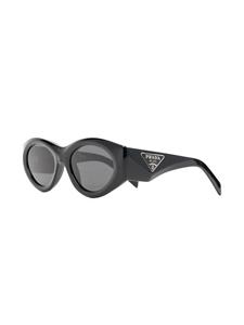 Prada Eyewear Zonnebril met ovaal montuur - Zwart