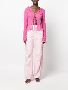 THE ANDAMANE Blouse met ruches - Roze