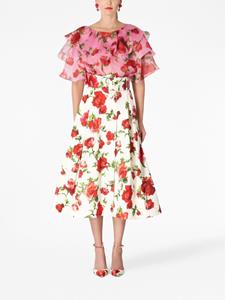 Carolina Herrera Blouse met bloemenprint - Roze