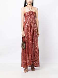 Rixo Maxi-jurk met bloemenpatch - Rood