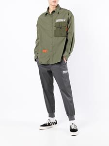 AAPE BY *A BATHING APE Overhemd met logoprint - Groen