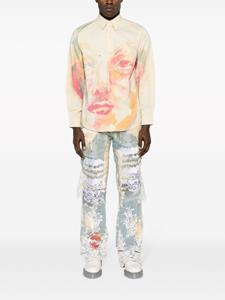 KidSuper Overhemd met print - Beige