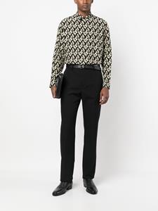 Saint Laurent Overhemd met abstracte print - Zwart