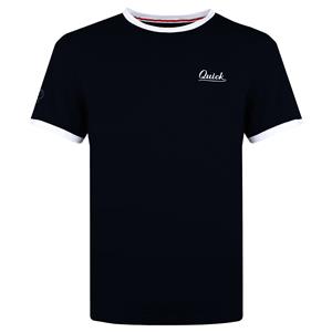 Quick-Q1905 Heren T-shirt Captain | Donkerblauw/Wit