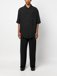 Balenciaga Overhemd met monogram - Zwart