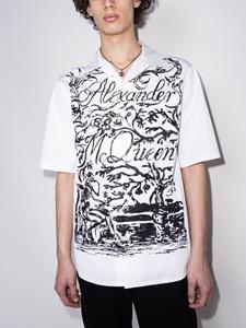 Alexander McQueen Overhemd met logoprint - Wit