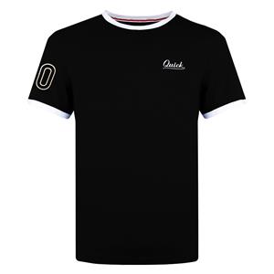 Quick-Q1905 Heren T-shirt Captain | Zwart/Wit