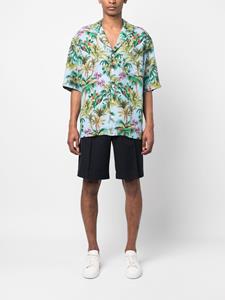PT Torino Overhemd met Hawaiiaanse print - Blauw