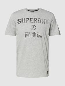 Superdry T-shirt met labelprint