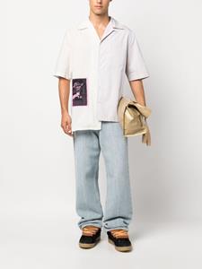 Lanvin Overhemd met patchwork - Beige