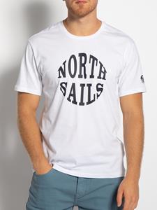 North Sails T-shirt in wit voor Heren