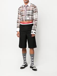 Thom Browne Geruit shirt - Grijs