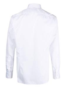 Tagliatore Overhemd met uitgesneden kraag - Wit