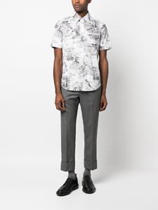 Thom Browne Overhemd met print - Zwart