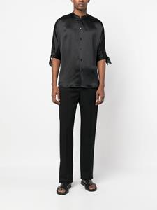 Saint Laurent Overhemd met korte mouwen - Zwart
