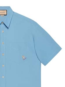 Gucci Overhemd met korte mouwen - Blauw