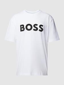 BOSS Green T-shirt met labelprint