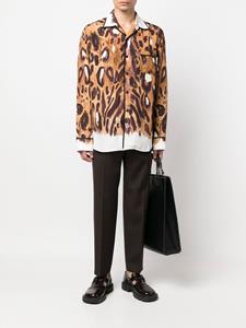 Marni Overhemd met luipaardprint - Bruin