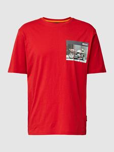 Boss Orange Relaxed fit T-shirt met motiefprint