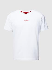 HUGO T-shirt met labelprint, model 'Linked'