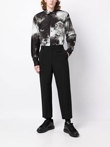 Versace Overhemd met tie-dye print - Zwart