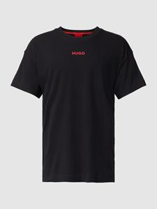 HUGO T-shirt met labelprint, model 'Linked'