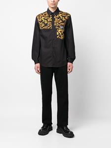 Versace Overhemd met barokprint - Zwart