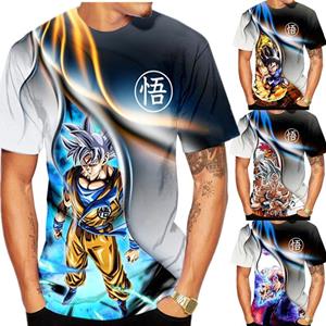 ETST WENDY 005 Summer Fashion Men Women 3D Cartoon Print T-Shirt Dragon Ball Z Harajuku Short Sleeve Tees Plus Size Couples Clothes For Teens