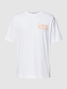 Calvin Klein Jeans T-shirt met ronde hals, model 'BOLD COLOR INSTITUTIONAL'