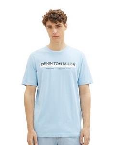 TOM TAILOR Denim T-Shirt mit Logofrontprint