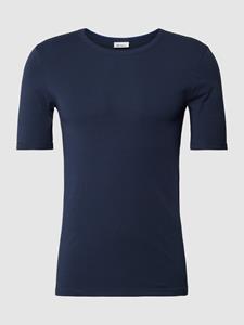 Schiesser T-shirt met geribde ronde hals, model 'REVIVAL'