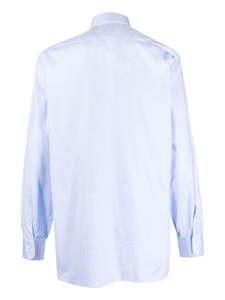 Barba Overhemd met puntkraag - Blauw