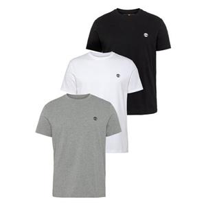 Timberland T-Shirt "3xPack Basic Jersey Crew Tee Slim Multi Color", (Set, 3 tlg.)
