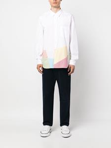 Comme Des Garçons Homme Plus Overhemd met geometrische print - Wit