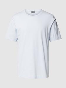 Hanro T-shirt met geribde ronde hals