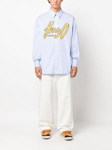 Kenzo Overhemd met logoprint - Blauw