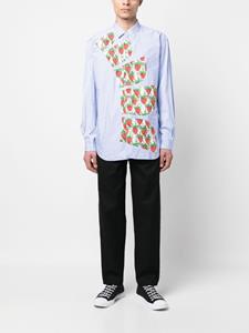 Comme Des Garçons Shirt x Brett Westfall overhemd met aardbeiprint - Blauw