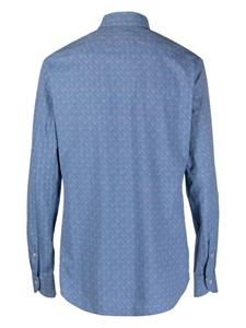 Xacus Overhemd met print - Blauw