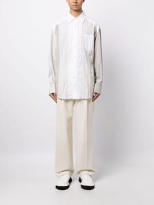 Feng Chen Wang Gestreept overhemd - Wit