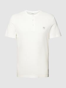 S.Oliver T-shirt met korte knoopsluiting, model 'Serafino'