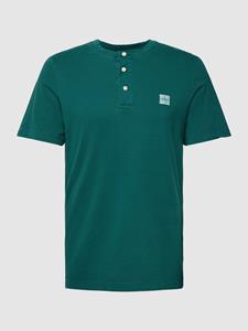 S.Oliver T-shirt met korte knoopsluiting, model 'Serafino'