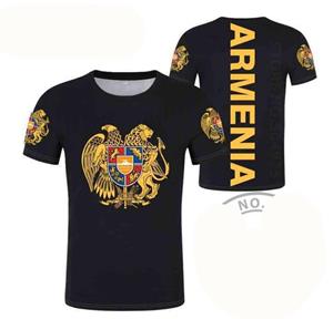 ETST 07 ARMENIA T Shirt Free Custom Made Name Number Photo Black Logo Red Black Tees Arm Country t-shirt Armenian Nation Flag Am Clothes