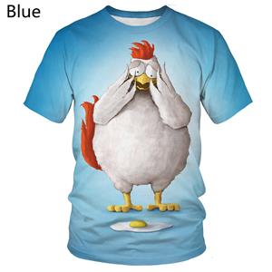 Exclusive 3D T-shirt New 2022 Neutral Fashion Pattern 3D Printed T-Shirt Funny Cool Chicken T-shirt Summer Short Sleeve T-shirt the Most Complete
