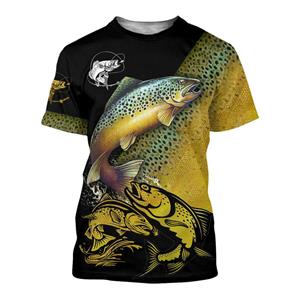 ETST WENDY Vintage T Shirt Men/Woman Short Sleeve 3D Fish Print Top 2023 Oversized Clothes O Neck Casual Tee Male T-Shirt Streetwear