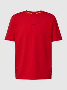Boss Orange Regular fit T-shirt met labelprint, model 'TCHUP'