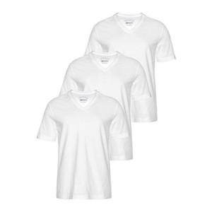 Mans World V-Shirt, (Packung, 3 tlg., 3er-Pack), perfekt als Unterzieh T-shirt