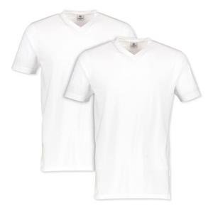 LERROS T-Shirt "LERROS Doppelpack T-Shirt, V-Neck in Premium Baumwollqualität"