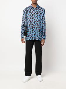 Lanvin Overhemd met bloemenprint - Zwart