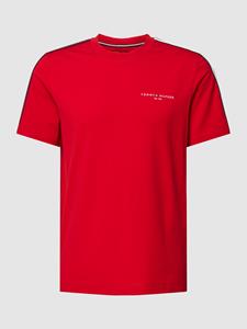 Tommy Hilfiger Rundhalsshirt GLOBAL STRIPE PREP TEE mit Streifen in TH-Farben an beiden Ärmeln